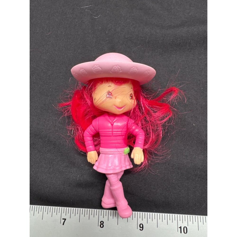 Vintage Strawberry Shortcake Doll With Pink Hat & Hair